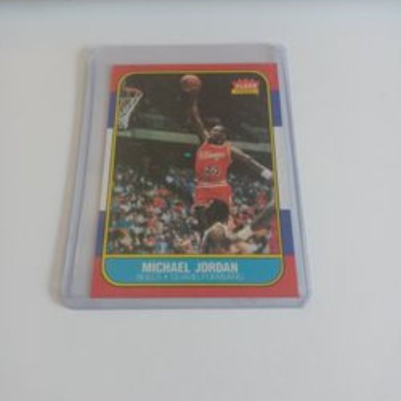 Michael Jordan 1986/87 Fleer rookie reprint Chicago Bulls - Picture 1 of 2
